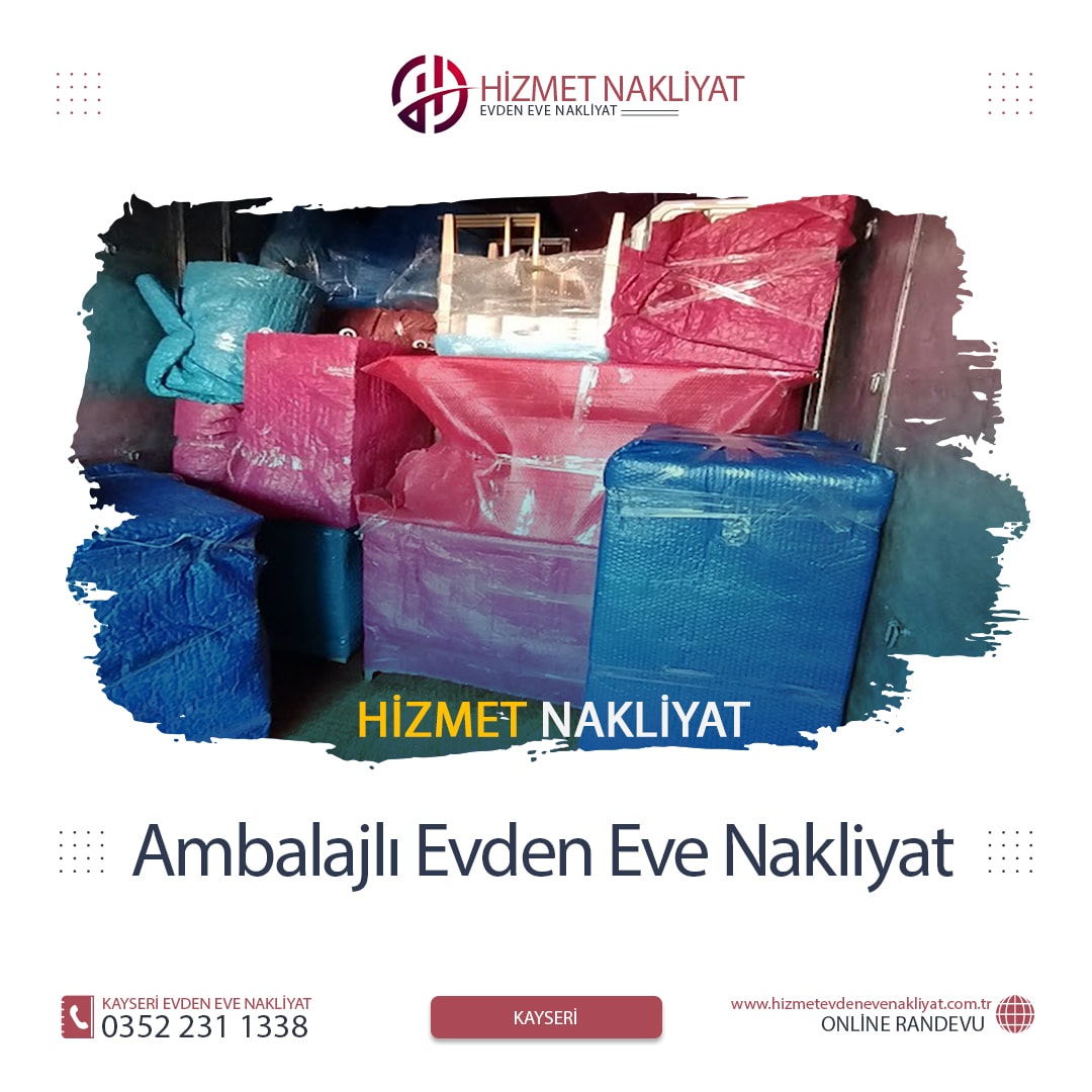 Ambalajlı Evden Eve Nakliyat için güvenli ev taşıma hizmeti